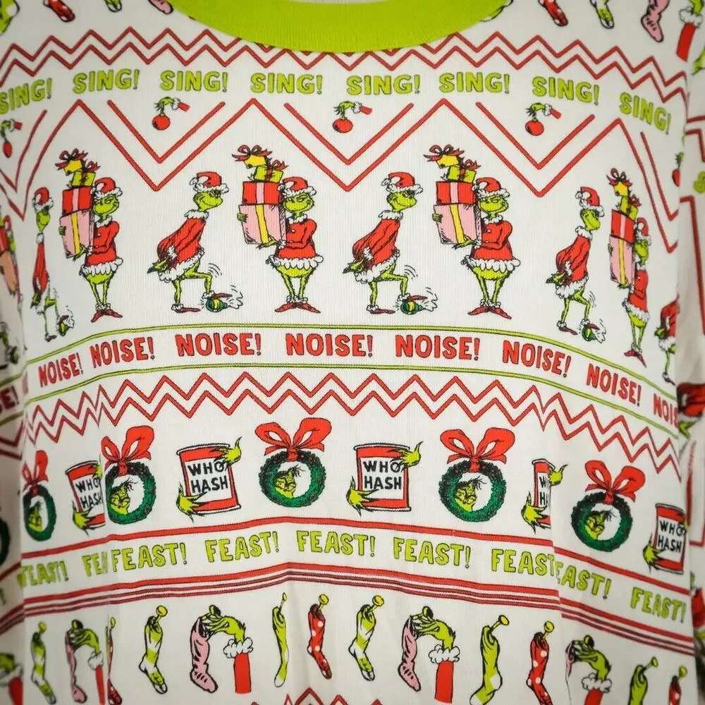Hanna Andersson Size XXL Dr. Seuss The Grinch Christmas Long John Pajama Top